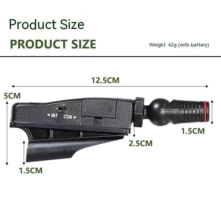 Golf putter laser aiming instrument showing laser alignment on putter face