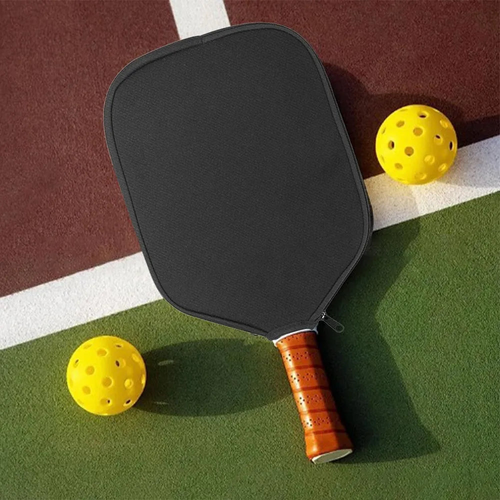 Black neoprene protective sleeve for table tennis racket equipment