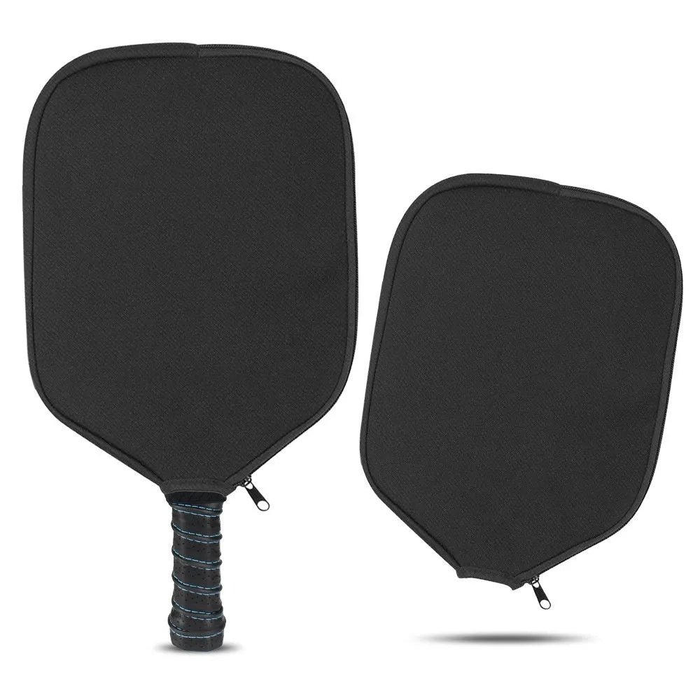 Black neoprene protective sleeve for table tennis racket equipment