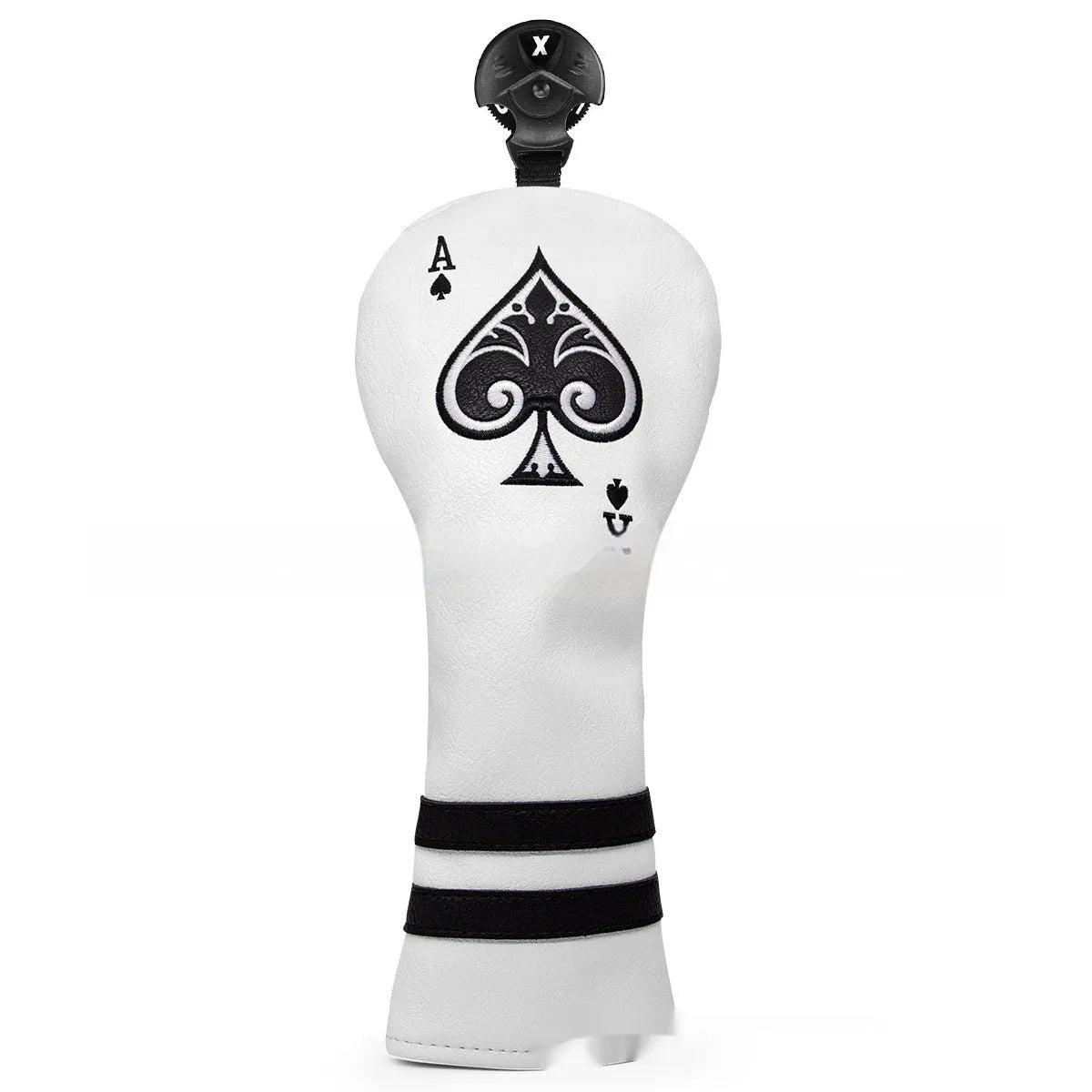 Flexible PU golf putter sleeve cover for club head protection, shown in one of three available colour options.