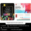 Box of 48 solid watercolour paint blocks for gouache and sketch painting.