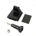 Black aluminium alloy and plastic helmet holder extension with quick release bracket for GoPro Hero 3 and Hero 4 cameras