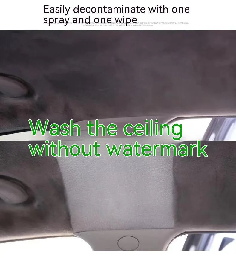 UL ultrasonic fabric roof decontamination foam cleaner bottle with towel and sponge wipes