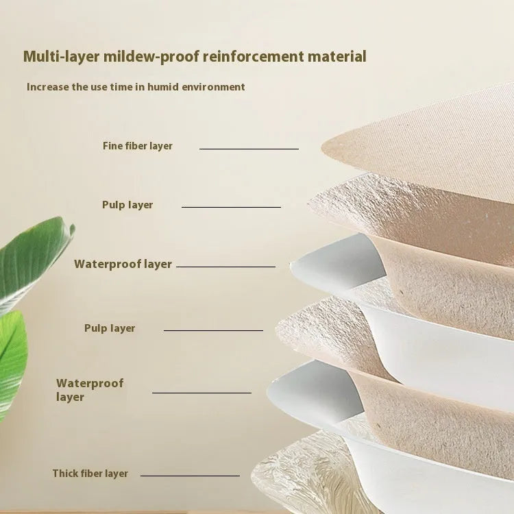 Brown biodegradable disposable cat litter box showing waterproof design with three size options