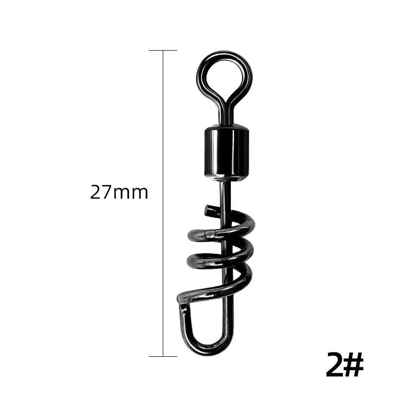 Stainless steel 8-shaped fishing swivel connector in seven sizes