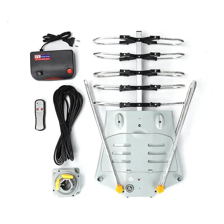 GR-1002 outdoor rotatable television antenna with directional adjustment for digital broadcast reception