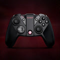Black game console handle with type-C connector and standard controller layout