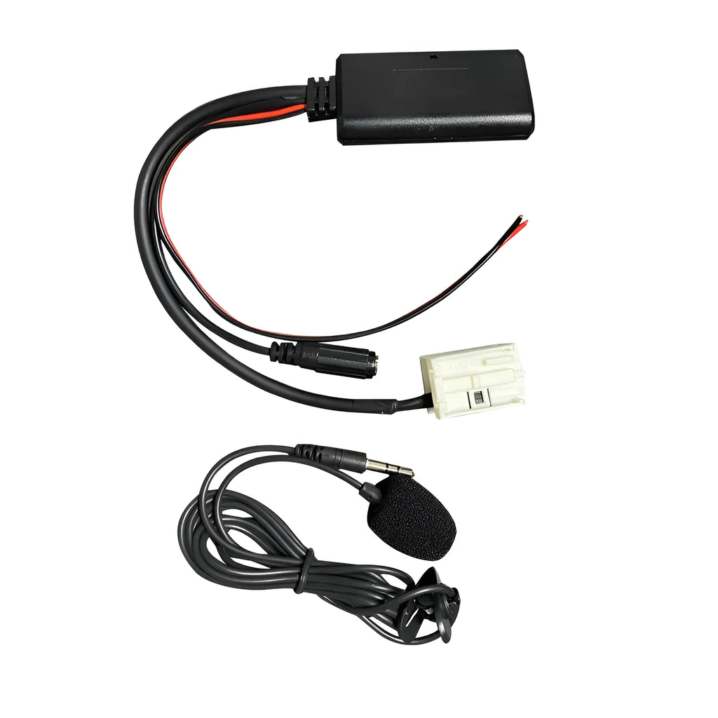 Bluetooth audio adapter cable for Citroen and Peugeot car stereos with RD4 units.