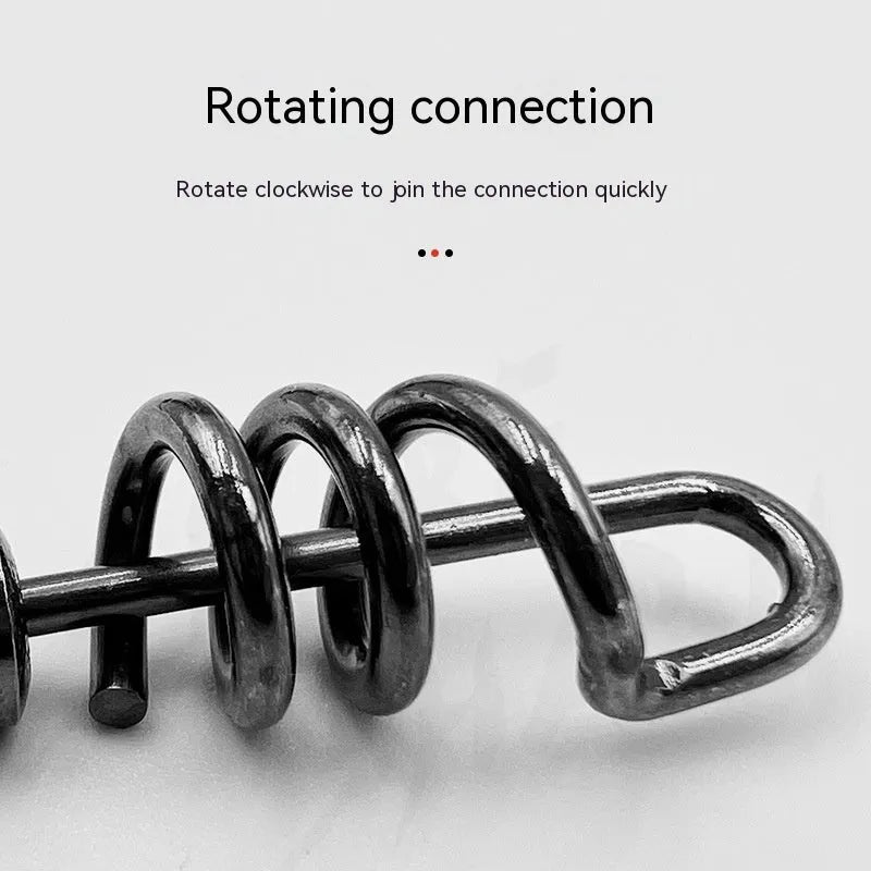 Stainless steel 8-shaped fishing swivel connector in seven sizes