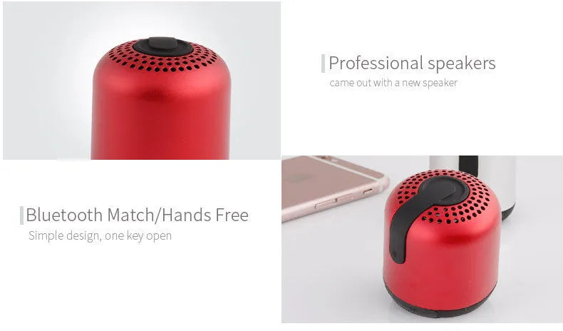 Hieha XQ11 mini cylinder-shaped wireless Bluetooth speaker in various colours with waterproof design