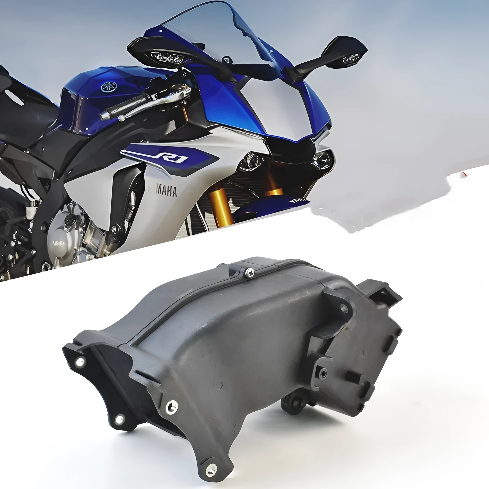Black motorcycle ventilation pipe breathable tube for Yamaha models, 280mm long