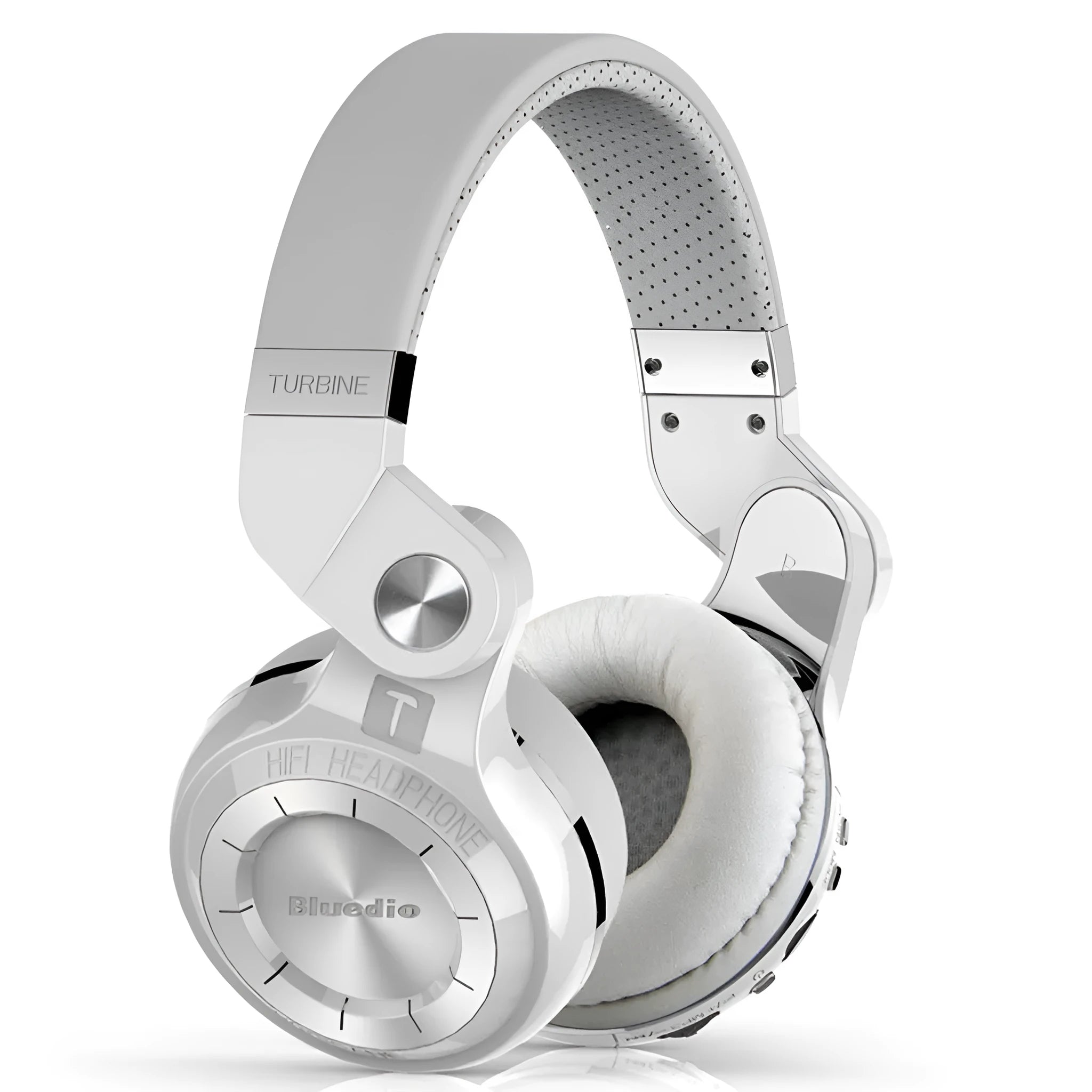 Bilateral stereo Bluetooth 4.1 headset body available in black, blue, red, and white with 10m range