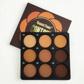 Dark matte makeup palette with nine waterproof colours for punk, INS and national fashion styles