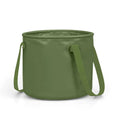 Army Green outdoor folding telescopic duct made from PVC mesh cloth, shown in a collapsed state