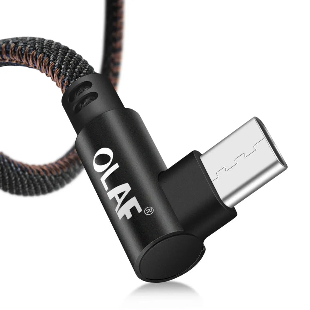Fast charging USB cable with denil braiding in multiple colour and length options