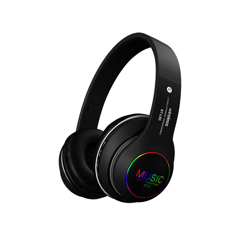 Explosive Bluetooth wireless headset in black, blue, gold, red, or white colours with 40mm speakers