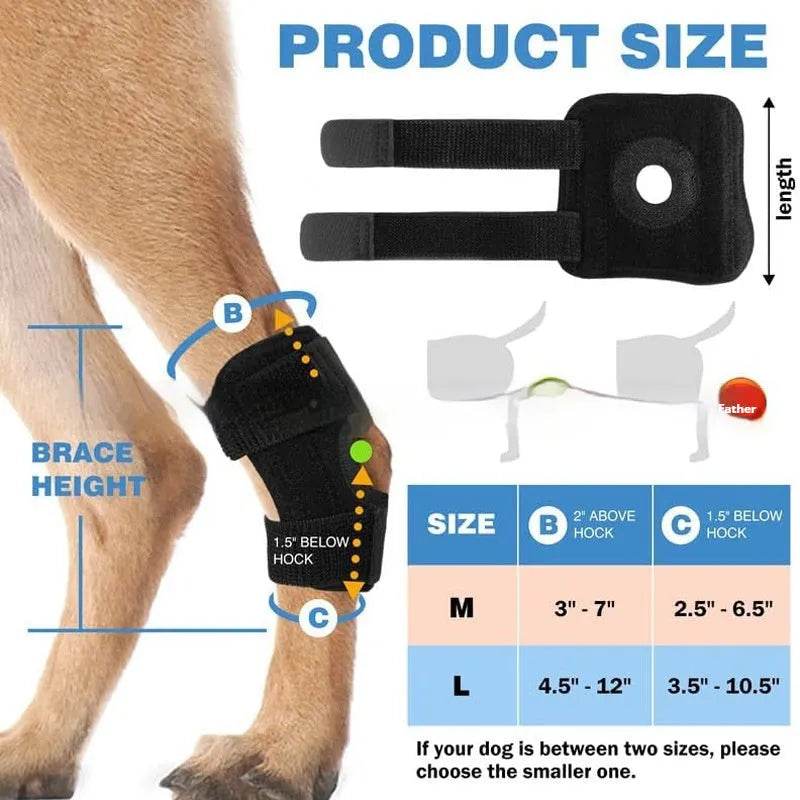 Black polyester dog leg guard for ACL rehabilitation and joint dislocation protection