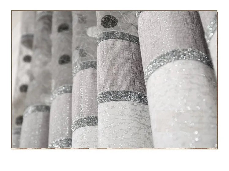 Customisable blackout curtain panel available in multiple sizes with three hanging style options