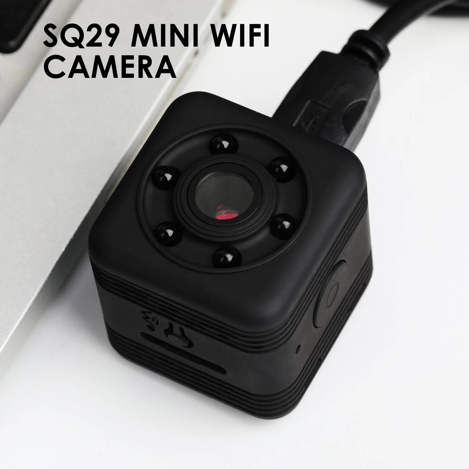 SQ29 black waterproof sports camera for action recording during cycling and diving activities