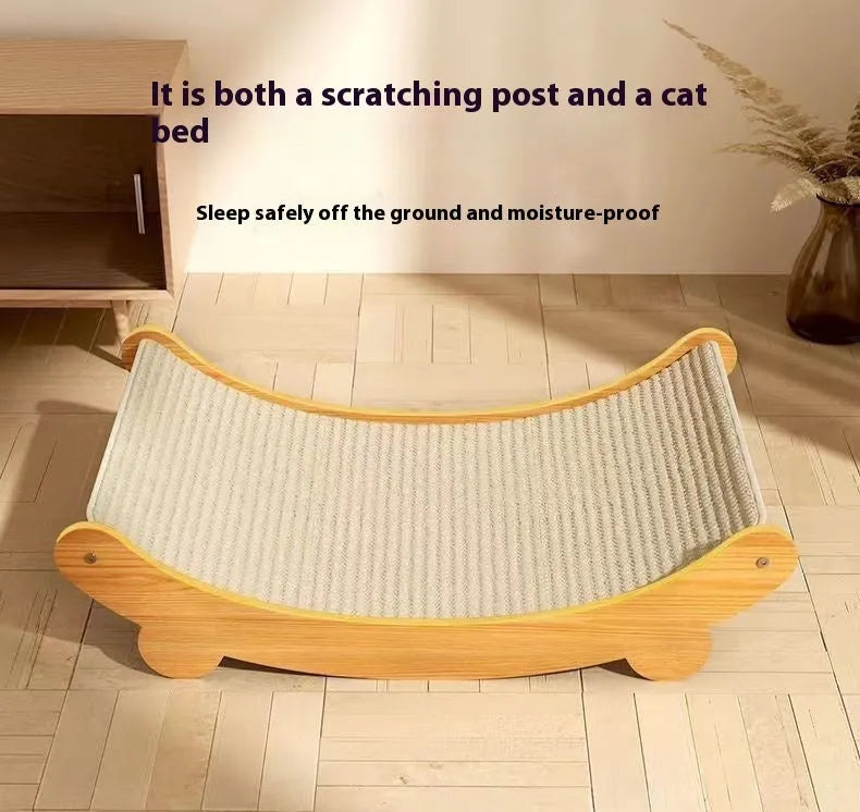 Sisal cat scratch board in pastoral style design with large and small size options