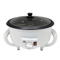 White coffee bean roasting machine with 750g capacity and UK plug