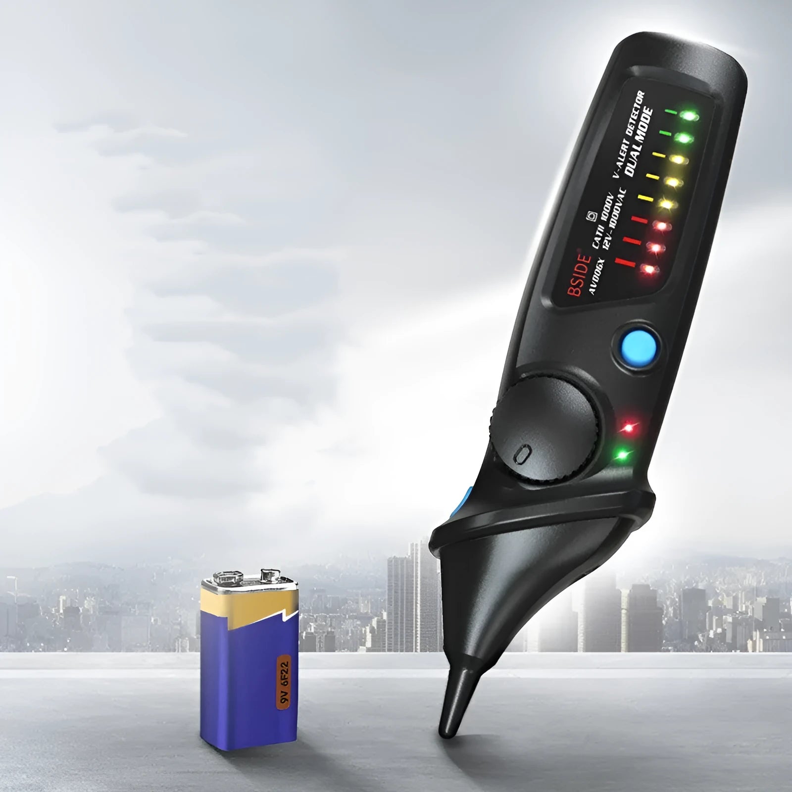 Smart sensor test pencil with round head design for high pressure electrical testing