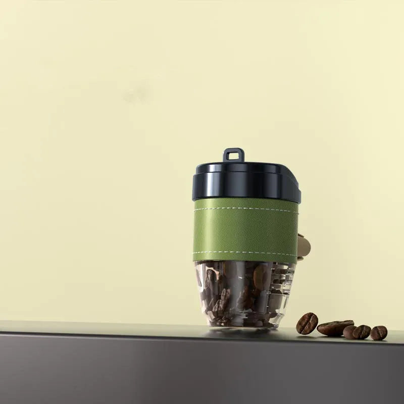 Solid car air freshener in coffee cup shape with coffee beans fragrance