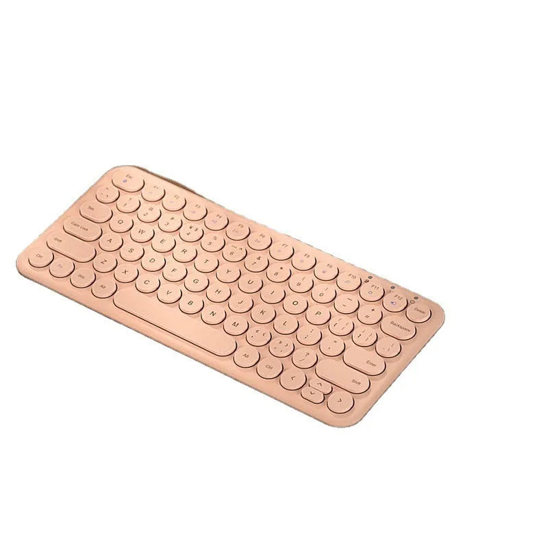 Mute ultra-thin wireless keyboard and optical mouse set in white, black or pink colour options