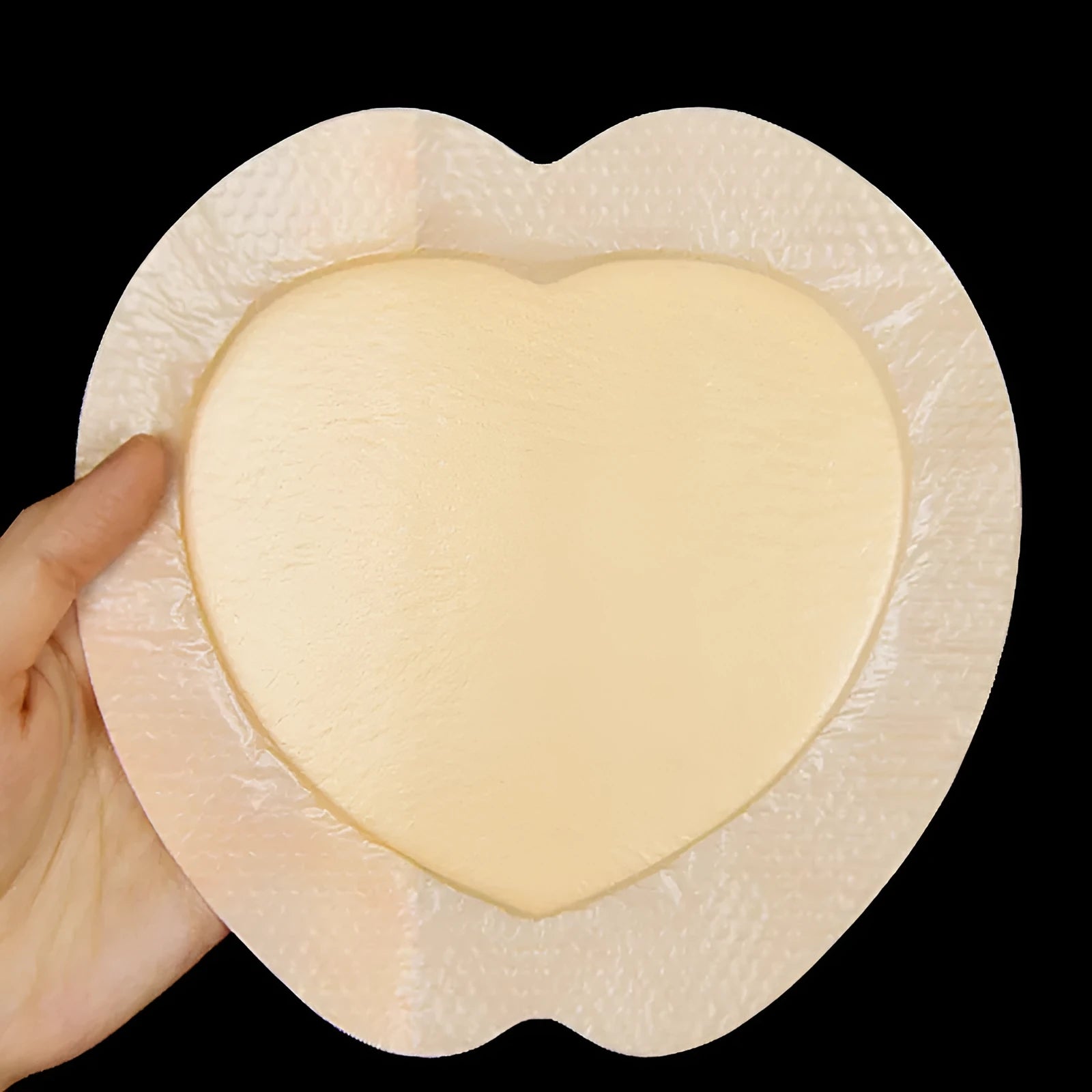 Large skin-colour silicone bedsore sticker for pressure sore prevention and wound care