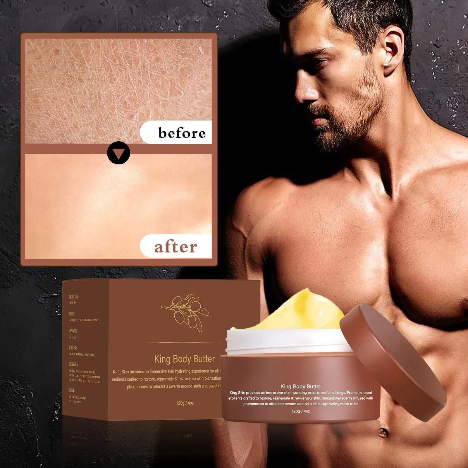 Gulong body moisturiser cream tube, 120g net content, for dry skin relief on all skin types