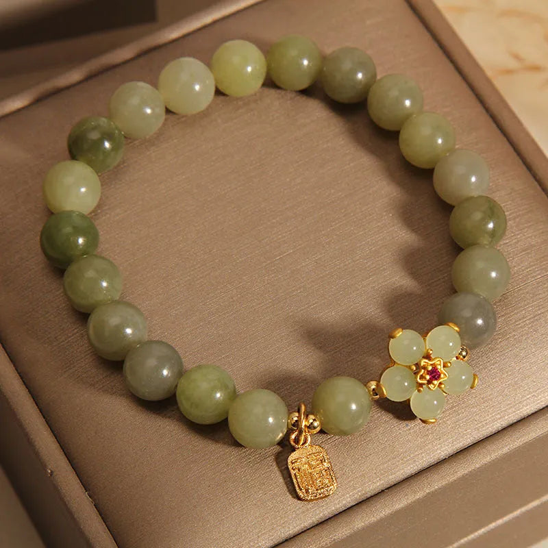 Women's casual alloy bracelet in grey jade colour showing lightweight construction