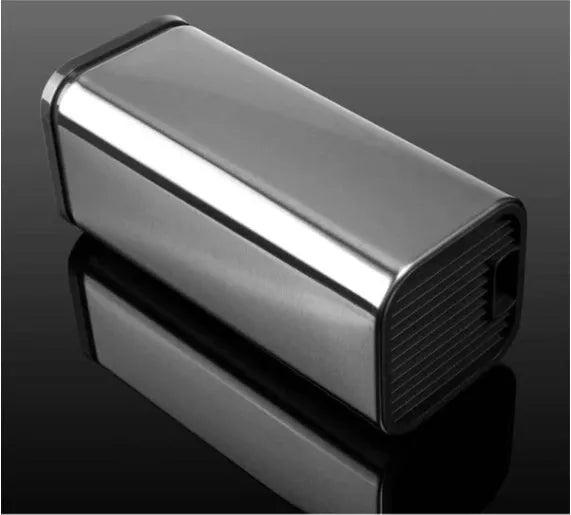 Black and white kitchen tool holder with detachable base for knives and utensils