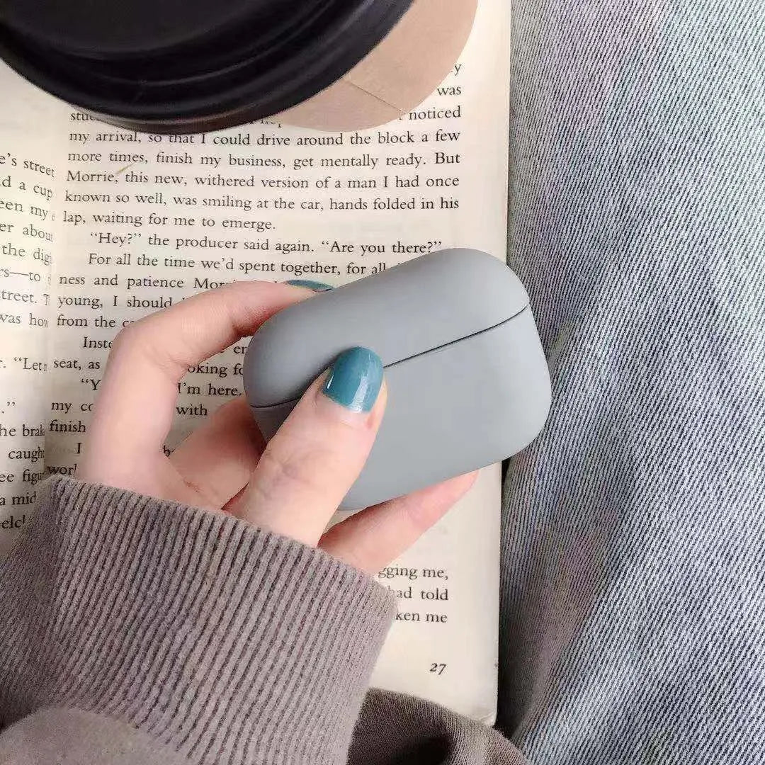 AirPods Pro plastic protective case in multiple colour options including black, pink, green and blue