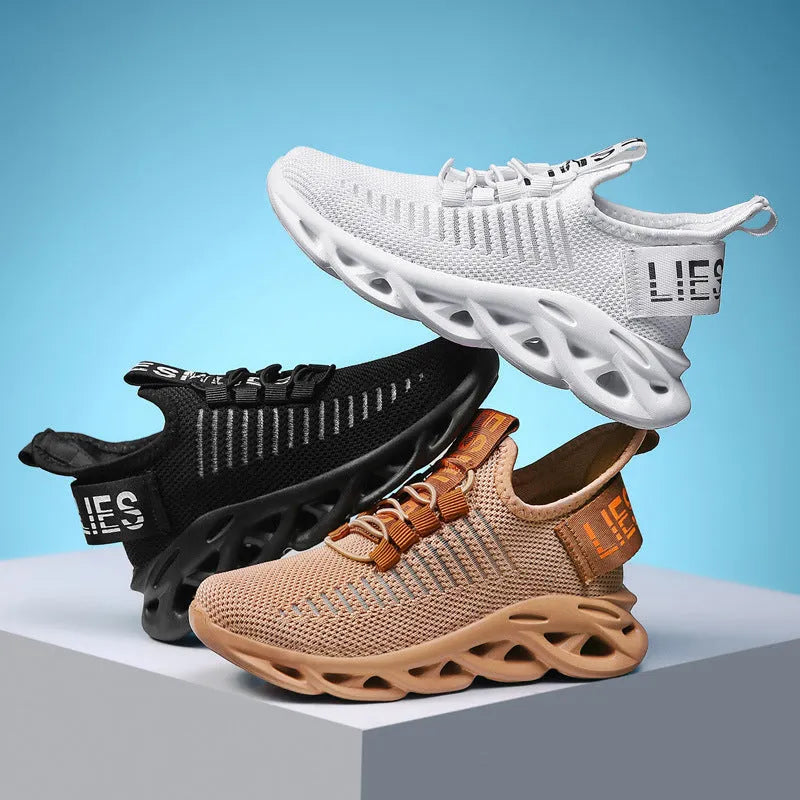 Kids' black casual sneakers with fabric upper, EVA sole, and Velcro strap closure.