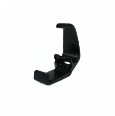 Black X3 Bluetooth wireless game controller for Android phones with optional mobile phone clip attached