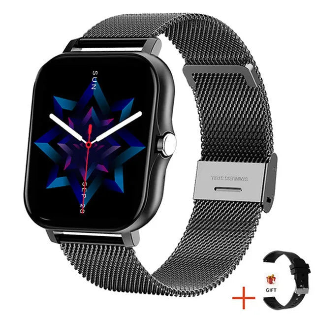 Y13 smart watch with 1.69 inch touch screen, silicone strap, heart rate monitoring and Bluetooth-compatible calling