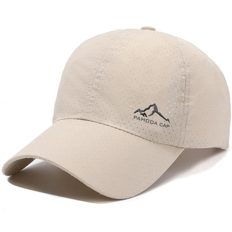 Korean style adjustable baseball cap in Army Green colour with a dome crown for summer sun protection.