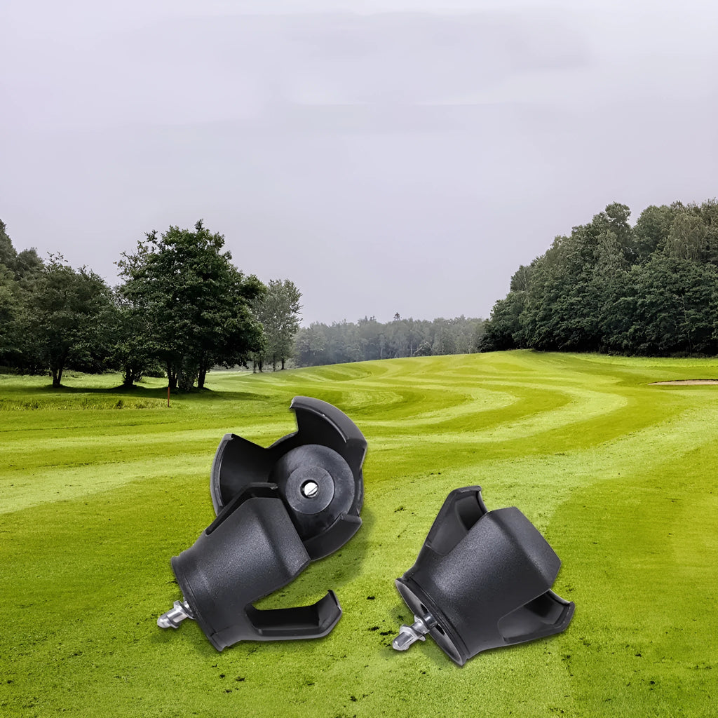 Black 60g golf ball picking device with clip for bag attachment