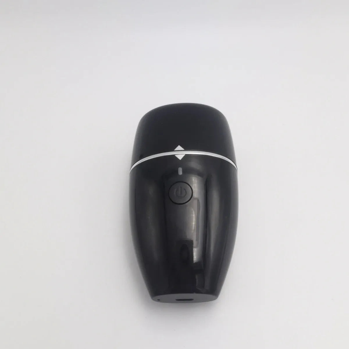 Black and white electric lip plumper device with silicone tip and 3 speed buttons