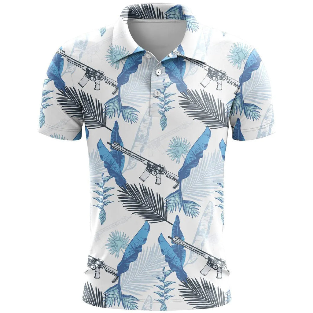Men's 3D printed sports short sleeve top in loose fit with bird eye cloth fabric