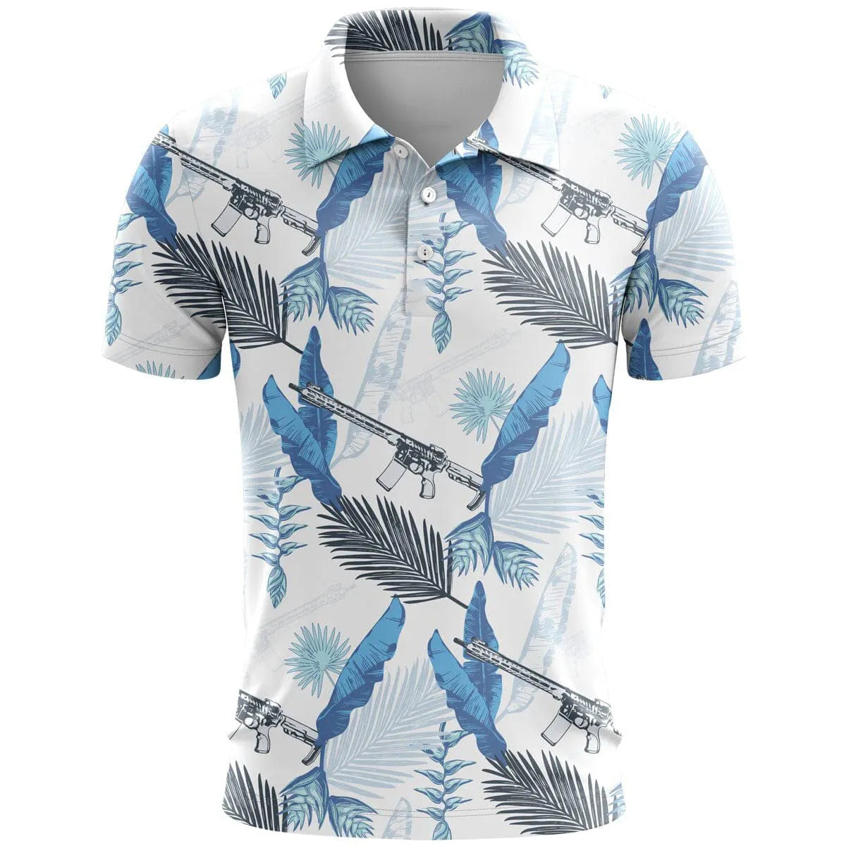 Men's 3D printed sports short sleeve top in loose fit with bird eye cloth fabric