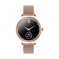 AK38 ladies smart watch with stainless steel bracelet and 1.09-inch colour screen
