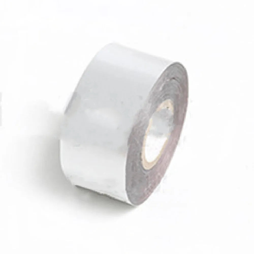 Roll of electrochemical aluminium hot foil stamping paper for leather and plastic branding.
