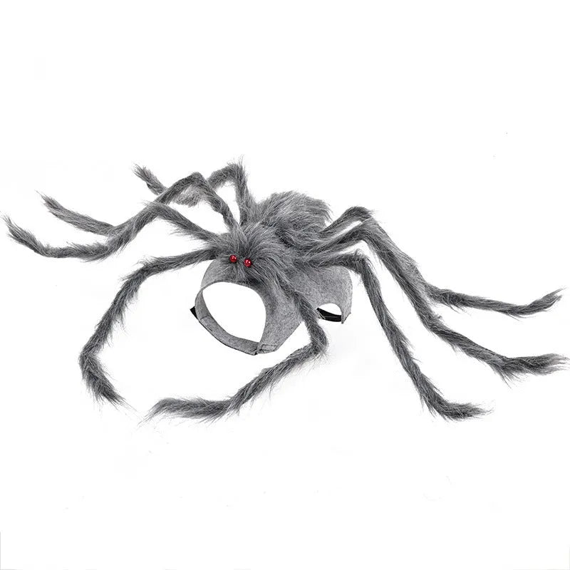 Halloween pet spider costume for dogs and cats in four colour options