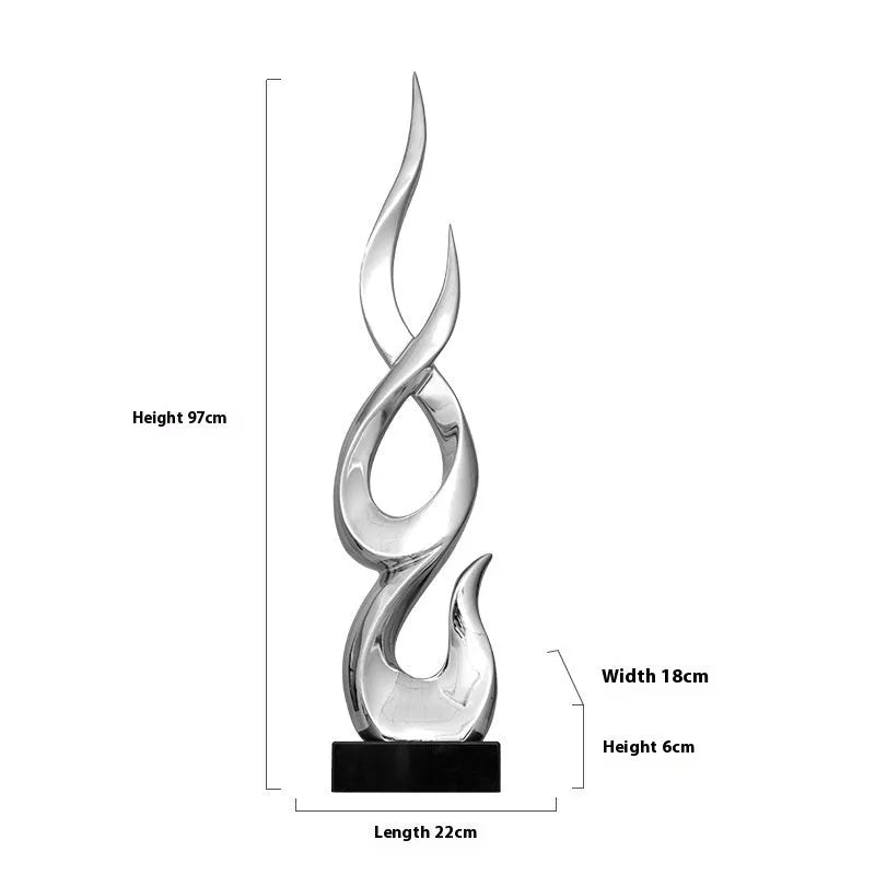 Modern festival high-rise decoration craft in bright gold and elegant silver resin for event centrepieces