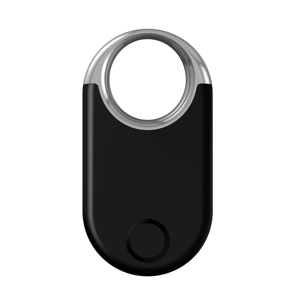 Black and white compact GPS anti-lost tracker device for pets and children with USB port