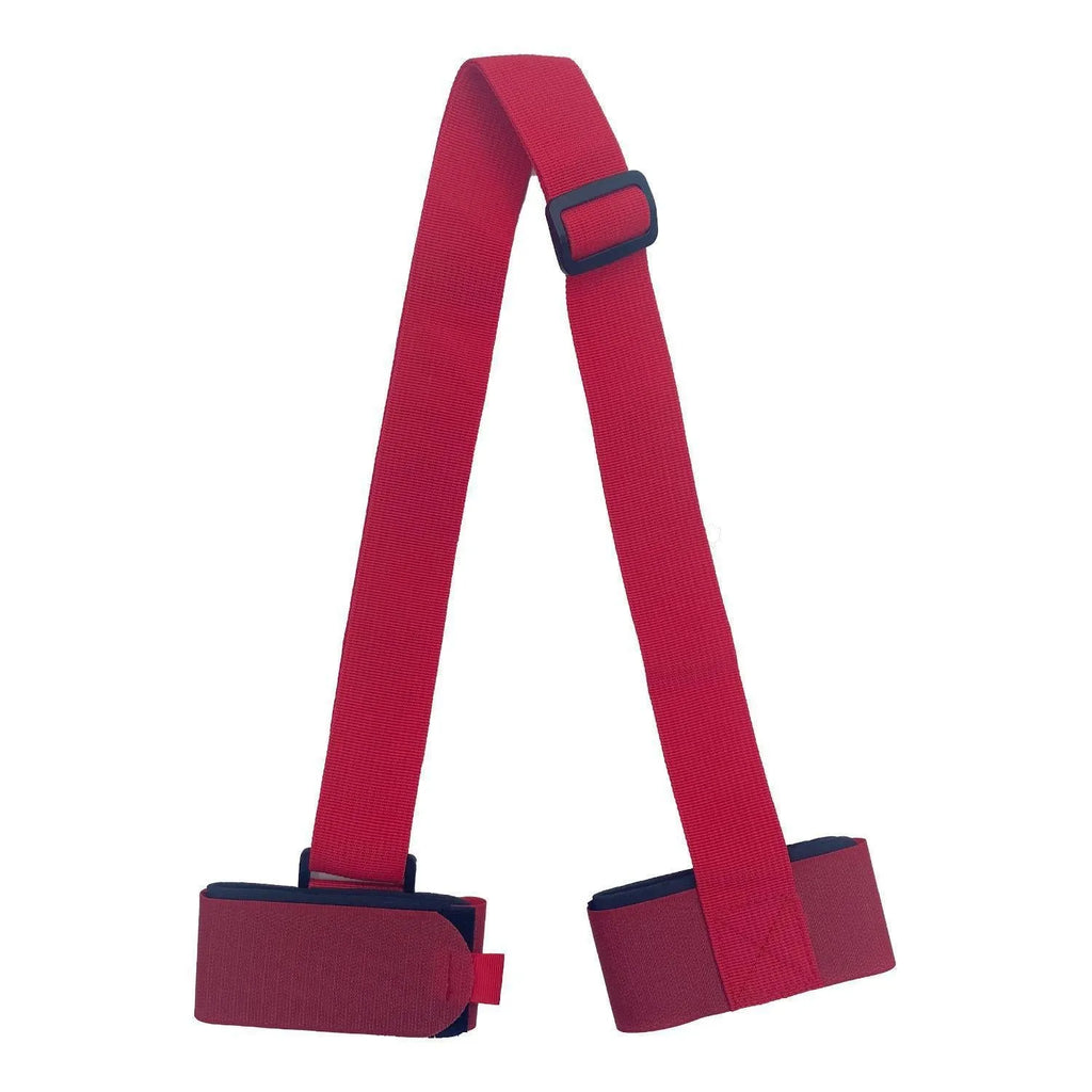 Adjustable skiing bandage shoulder strap with hook and loop fastening in four colour options