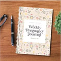 A5 pregnancy weekly diary notebook with bound pages for expecting mothers' journaling