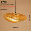 40cm diameter bamboo chandelier lamp in traditional Chinese style for tea room lighting