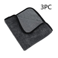 Grey square microfiber car drying towel measuring 40x40cm for vehicle water absorption